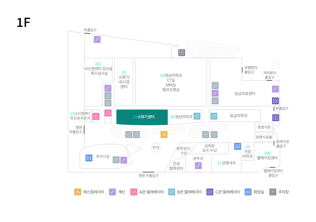 염증성장질환센터 위치이미지
