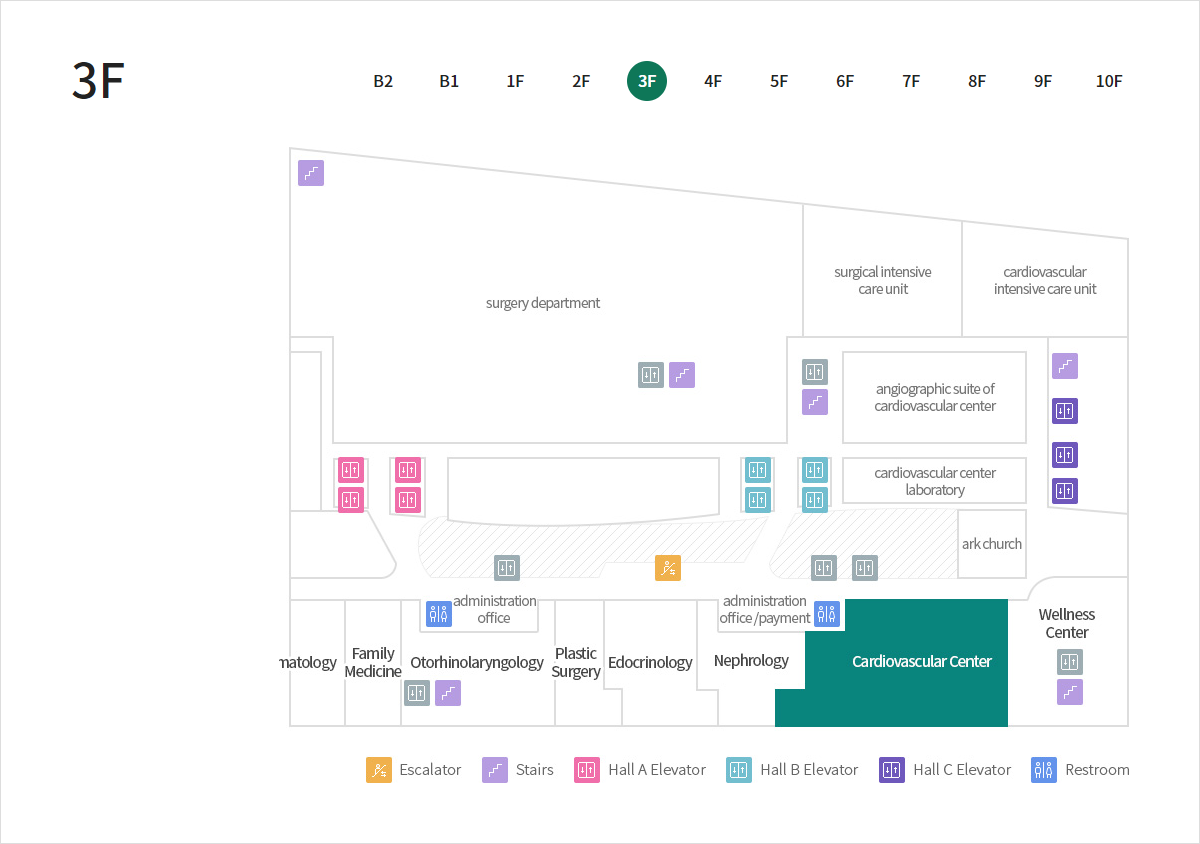 Hemorrhagic Stroke Center 위치이미지